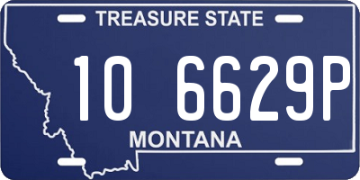 MT license plate 106629P