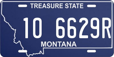 MT license plate 106629R