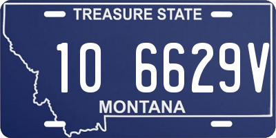 MT license plate 106629V