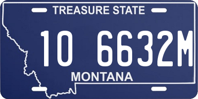 MT license plate 106632M