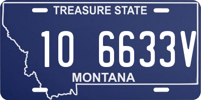 MT license plate 106633V