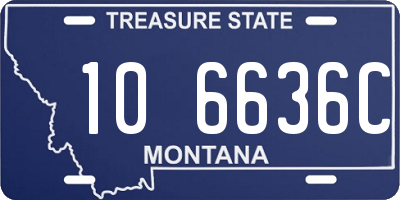 MT license plate 106636C