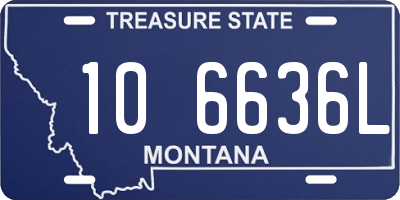 MT license plate 106636L