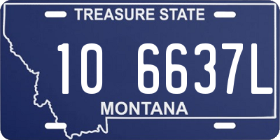 MT license plate 106637L