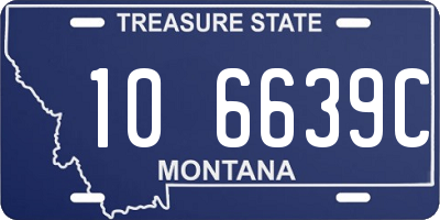 MT license plate 106639C