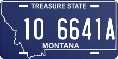 MT license plate 106641A