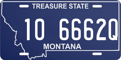 MT license plate 106662Q