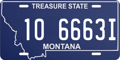 MT license plate 106663I