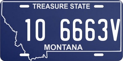 MT license plate 106663V