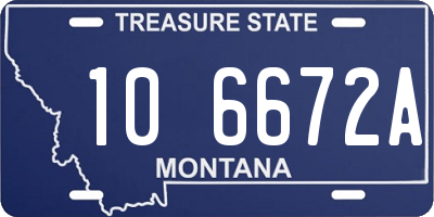 MT license plate 106672A