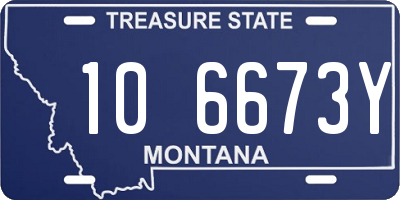 MT license plate 106673Y