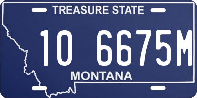 MT license plate 106675M