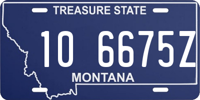 MT license plate 106675Z