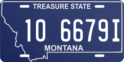 MT license plate 106679I