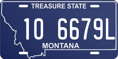 MT license plate 106679L