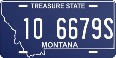 MT license plate 106679S