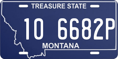 MT license plate 106682P