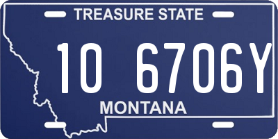 MT license plate 106706Y