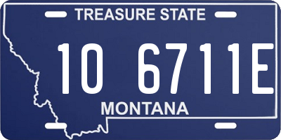 MT license plate 106711E