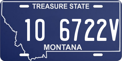 MT license plate 106722V