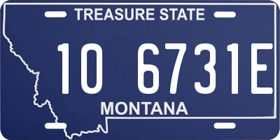 MT license plate 106731E