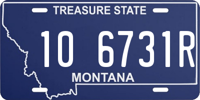 MT license plate 106731R