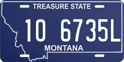 MT license plate 106735L