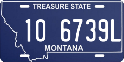 MT license plate 106739L