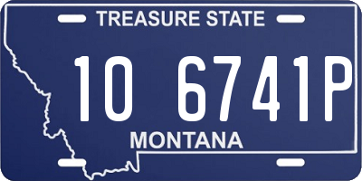 MT license plate 106741P