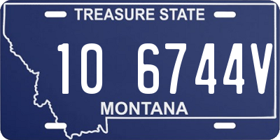 MT license plate 106744V