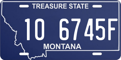 MT license plate 106745F