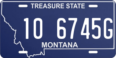 MT license plate 106745G