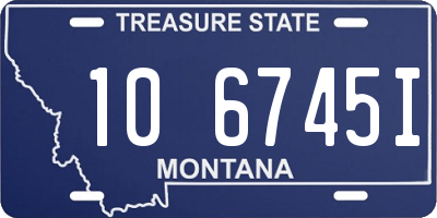 MT license plate 106745I