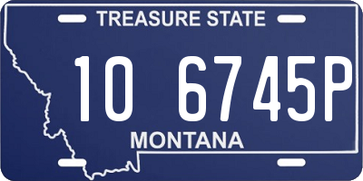 MT license plate 106745P