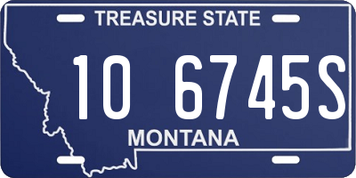 MT license plate 106745S