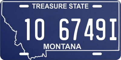 MT license plate 106749I