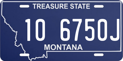 MT license plate 106750J