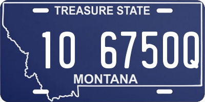 MT license plate 106750Q