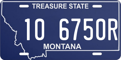 MT license plate 106750R