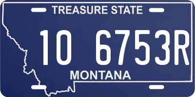 MT license plate 106753R