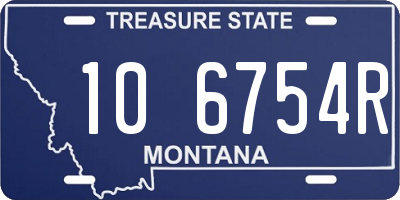 MT license plate 106754R