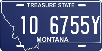 MT license plate 106755Y