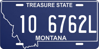 MT license plate 106762L