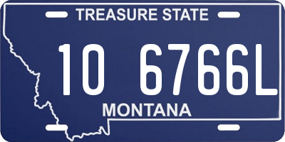 MT license plate 106766L