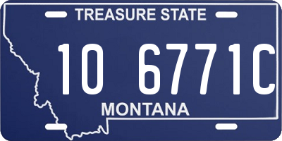 MT license plate 106771C