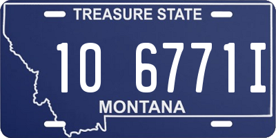 MT license plate 106771I