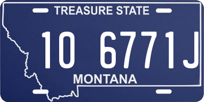 MT license plate 106771J