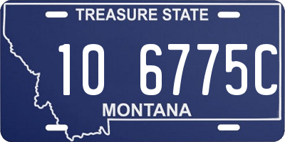 MT license plate 106775C