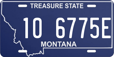 MT license plate 106775E