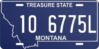 MT license plate 106775L